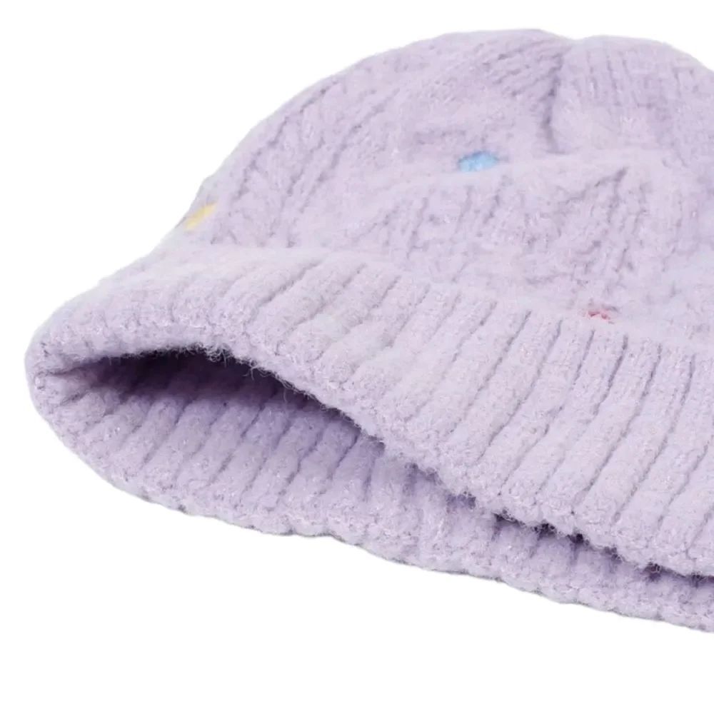 Flower Embroidered Beanie  - Picture 2 of 5